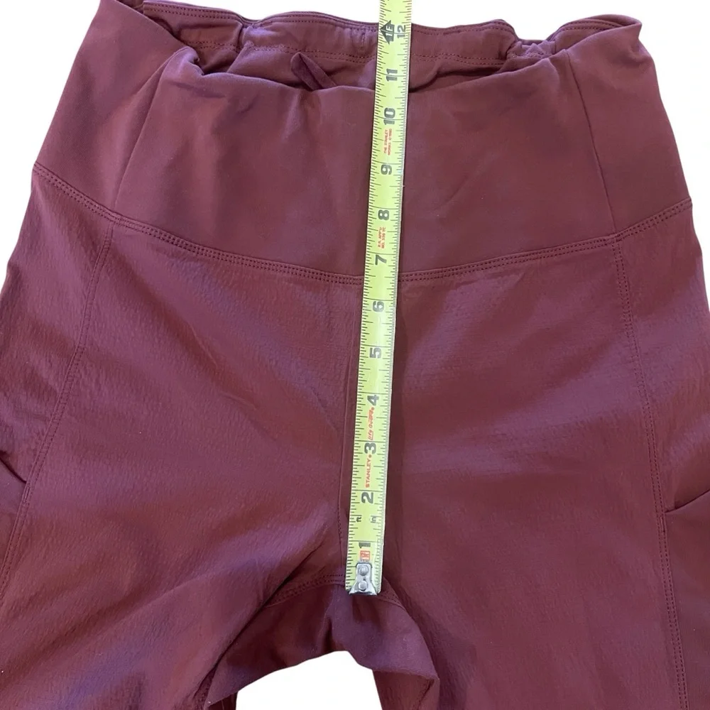 ATHLETA Trekkie Hybrid Crop Tight Pants High Rise Leggings Cognac Brown Size 4 - Picture 12 of 16